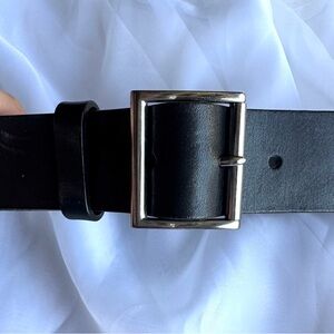 Classic Black PRADA Leather Belt size 30-34"